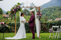 mariage sous la pluie